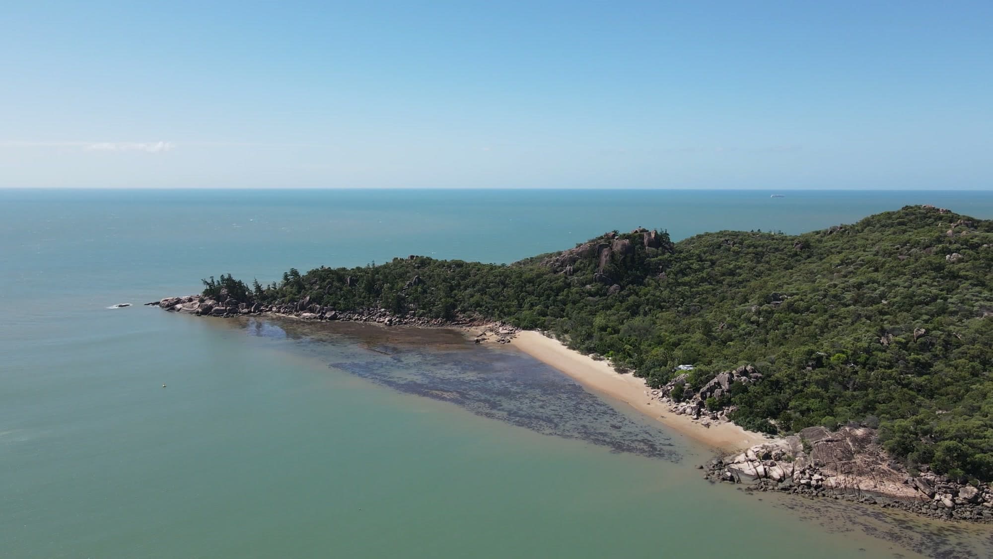 Blue water and the Magnetic Island coastline